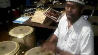 Master Percussionist Benjamin Baker playing the Latin Percussion in his Atlanta loft