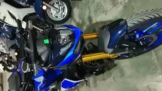 New Honda Hornet 125cc blue colour 🔥🔥🔥🔥🔥 #viralvideo #trending #honda #hornet #hornet125cc #blue 