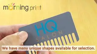 How to make a shape business card