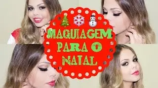 Tutorial de maquiagem para o natal #1 Tutorial makeup for Christmas