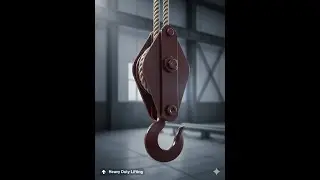 Heavy Duty Pulley Block with Hook | Single Wheel Lifting Pulley  Strong Rope Pulley for Construction