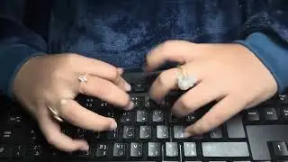 Keyboard Asmr ⌨️ ( typing, scratching + more!!) 