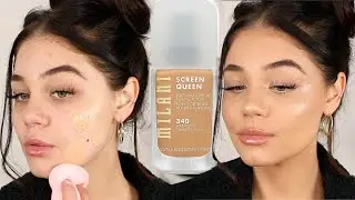 NEW MILANI SCREEN QUEEN FOUNDATION REVIEW + FIRST IMPRESSION | Blissfulbrii