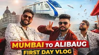 SAMBHAJINAGAR TO MUMBAI 🚄| Alibag Trip Begins 🤩❤️| Day 1 Part 1