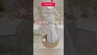Diy African girl with newspaper #newspapercraft #diy #ytshorts #shorts #viral #craft #satisfying