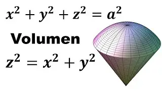 Miscelánea 2: Volumen entre un cono y una esfera - Integral triple