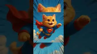 KOKORO Cat Superhero Journey 😀 😂   #cat #kitten #cute #aicat