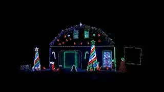 2025 Christmas Light Show - Dueling Banjo's