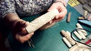 Rollstempel selber töpfern, Teil 2