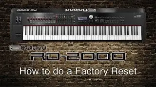 Roland RD-2000 &mdash; как выполнить сброс настроек к заводским