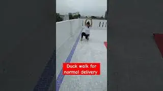 Duck walk for normal delivery | easy labour I loss belly fat  #youtubeshorts #weightloss #pregnancy