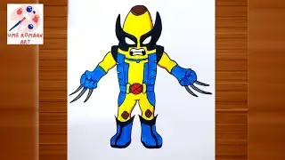 🎨 How to Draw Peely Wolverine Step by Step | Easy Peely Wolverine Drawing for Kids | Ume Romaan Art