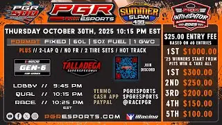 PGR eSports Intimidator Superspeedway Series | Halloween 160 | Talladega Superspeedway | PGR eSports