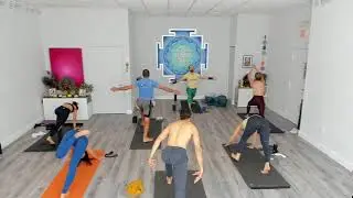 Advanced Power Vinyasa Skanda Yoga Class Yellow Magnetic Sun level 3 Anand 1 23 21