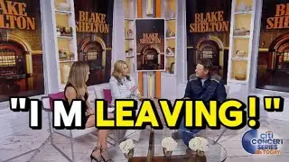 Blake Shelton Walks Off Today With Jenna & Friends Show After Heated Clash.