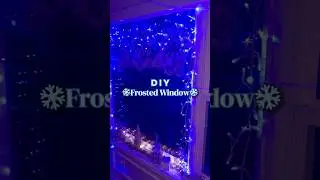 DIY FROSTED WINDOW ❄️🪟 The easiest Christmas decor! #christmasdiy #christmasdecor #christmasideas