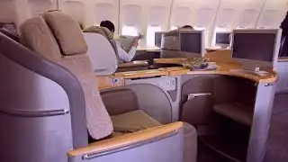 Asiana Boeing 747-400 First Class Tokyo Narita - Seoul Incheon