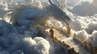 The Sky Dragon&rsquo;s Throne | A Divine Realm Above the Clouds | Surreal AI Art