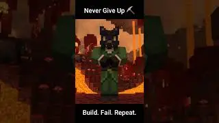 Minecraft Life Lesson ⛏️ Never Give Up | Shorts