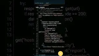ip address tracker by using python #coding #taskcompletion #programming #python #ip#code #education