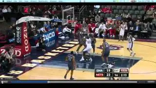 Defensive rotation by Bobcats allows Biyombo to recover and impose will at rim