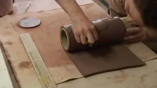 Clay Pottery Slab Building : How to Form a Round Vase