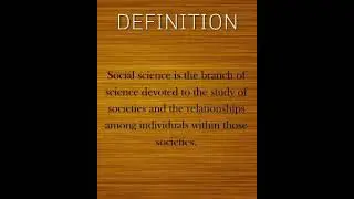 Natural science, social science and Humanities: A Brief explanation