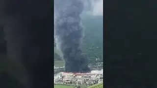 Massive fire at facility of Alpitronic, a fast-charging station manufacturer, in Bolzano. ......