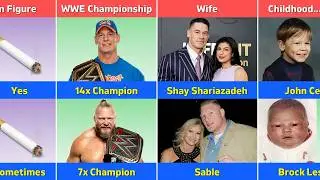 John Cena vs Brock Lesnar - Full WWE Comparison | Wife, Salary, Net Worth, Religion
