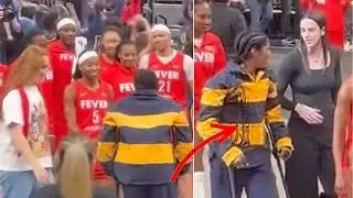 Caitlin Clark Leads Fever On Court Celebration After Dominating the Sky | Sky vs Fever