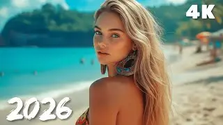 Ocean Soft Chill 🌬️ Tropical Deep House 4K UHD 2026 | Blue Shore Beats