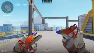 Shadow Daggers Marble Fade  (FN) & Moto Gloves | POW! (WW) CS2 Knife Gloves Combo Style