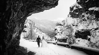 Winter Wedding in Snow | Cervinia, Italian Alps 2.2.22 | Official Wedding video of Lisa & Max