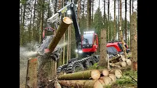 🌲4K| Komatsu 951XC & C164 &bull; ActionCam &bull; NEW machine &bull; HarvesterAction &bull; Fast working &bull; LoggingVideo🌲