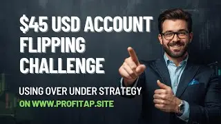 45 DOLLAR - FLIPPING CHALLENGE USING SIMPLE OVER UNDER STRATEGY ON WWW.PROFITAP.SITE