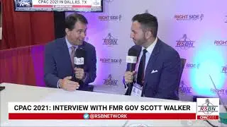 Interview with Scott Walker at CPAC 2021 in Dallas 7/10/21