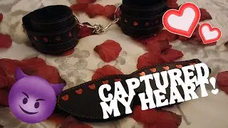 Let's Take A Look At The Bondage Boutique Hearts Cuffs & Blindfold Set