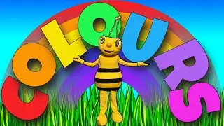 Colours of the rainbow song for kids | Learn the colours with Bee-Bee the Bee