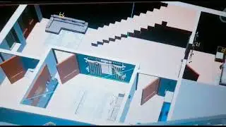 3d cut floor plan,interior of small house,house 3d design
