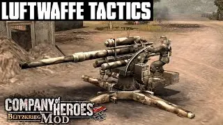 Luftwaffe Tactics (1vs1CPU Expert) | Company Of Heroes Blitzkrieg Mod