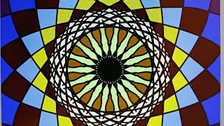 An art piece made while using the Deuteranomaly (red - green) colorblindness corrector 