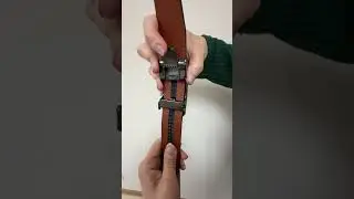Chaoren leather ratchet belt: stylish & adjustable for travel