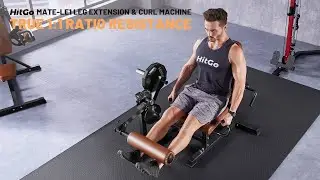 HitGo LE1 2-in-1 Leg Extension & Curl Machine | Smooth 1:1 Cable Resistance