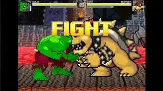Халк против Боузера (Marvel vs. Super Mario Bros.) | M.U.G.E.N