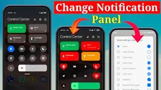 How to Change Notification Panel on Any Android? 📲 (iOS Control Center)