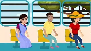 How to make cartoon animation using mobile device| Bus moving animation