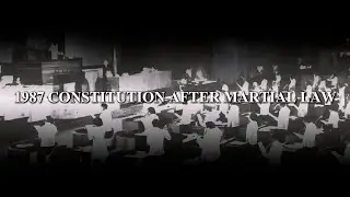 1987 CONSTITUTION AFTER MARTIAL LAW