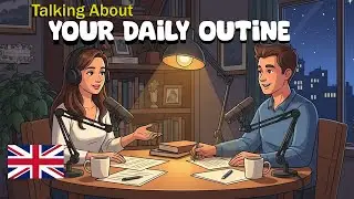 How to Talk About Your Daily Routine in English Speaking Slow  | English Conversation Practice