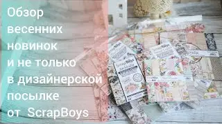 Обзор дизайнерской посылки от Scrapboys