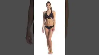 Kenneth Cole Sexy Solids Strappy Halter Bikini Top | SwimOutlet.com
